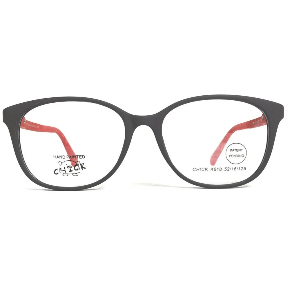 Chick Eyeglasses Frames K518 COL 27 Brown Red Square Full Rim 52-16-125